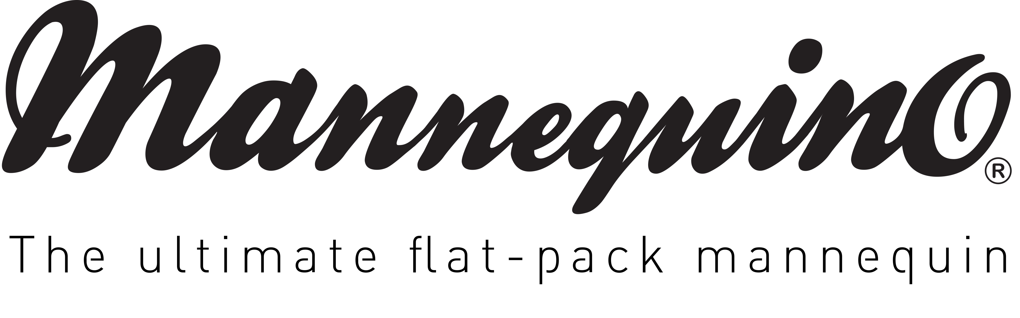 The flat packing body form for display